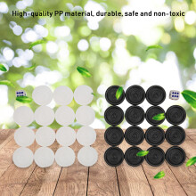 Plastic Backgammon Pieces 22mm Black White