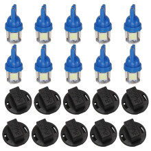 T10 194 168 LED villanykörte PC194 PC195 PC160 PC168 műszerfal mérő panel, műszerfal izzó Ice Blue 10PCS