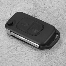 Flip 2 Button Mercedes Benz Remote Key Fob Shell Case Fit For E113 W168W202W203