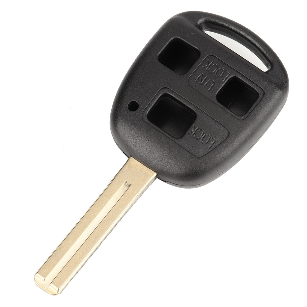 Lexus 3 Button Remote Key Case Shell For Is200 Gs300 Ls200 Rx300 Durable Black 8791393189763