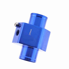 Universal 26mm Blue Metal Water Temp Sensor Pipe Adapter for Cars