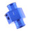 Car Water Temp Sensor Adapter 28mm Blue Metal Pipe Joint Universal Hose Fitting 3