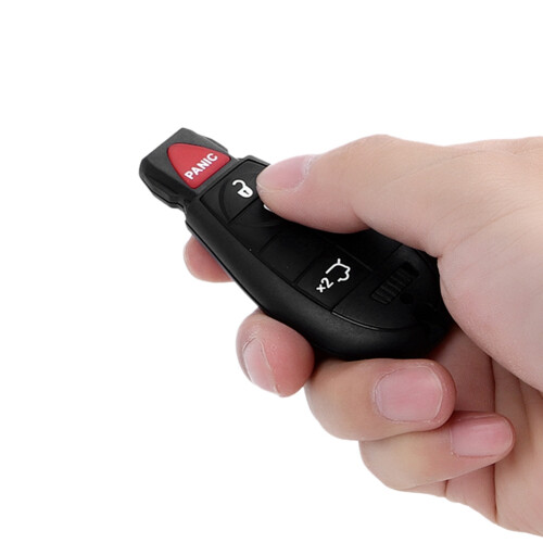4 Button Car Remote Key 433MHz for Jeep 2008-2012 Black 2
