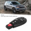 4 Button Car Remote Key 433MHz for Jeep 2008-2012 Black 6