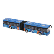 Kinder-Diecast-Modellfahrzeug Shuttle-Bus-Auto-Spielzeug Klein-Baby-Pullback-Spielzeug Blau