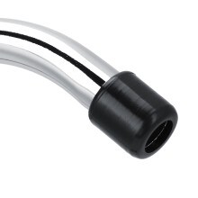 Universal G1/4in Gooseneck Sink Faucet Copper Alloy Stainless Steel 25.5cm