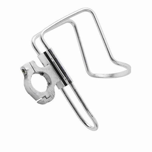 Handlebar Drink Holder for Motorcycles Silver Water Bottle Support Mount 1