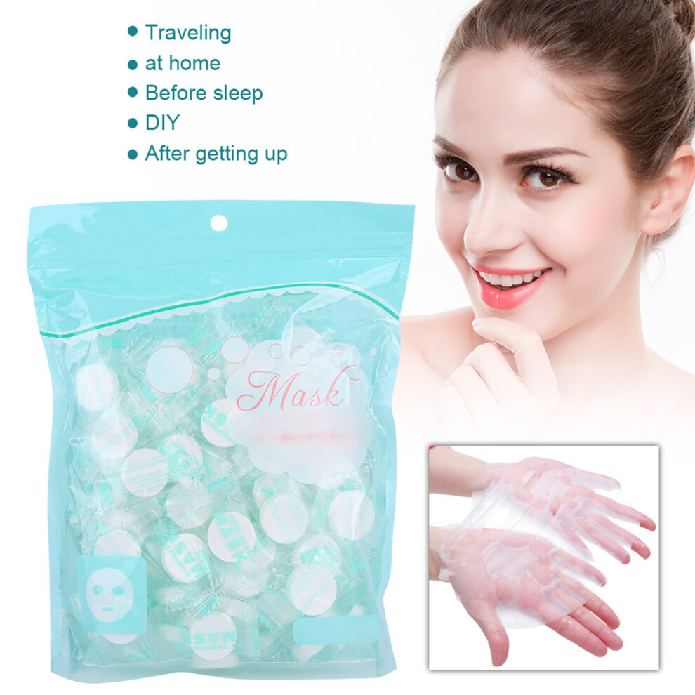 100pcs Disposable Compressed DIY Face Masks, Hydrating & Soft Skin Care