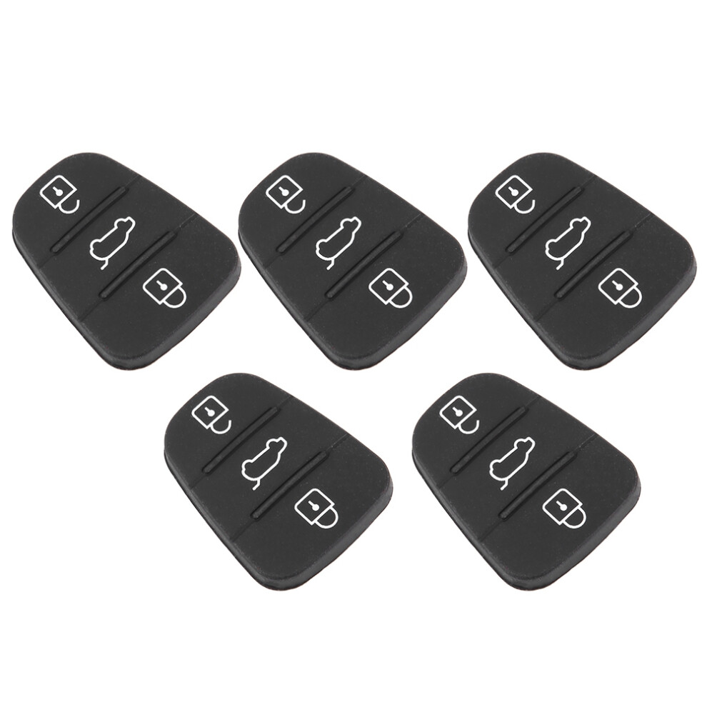 Hyundai Kia Key Shell Rubber Pad 3 Button 5 Pcs 7293282756182