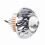Motorcycle LED Headlight Projector Lens Pink Angel Devil Eye 8.5cm 8