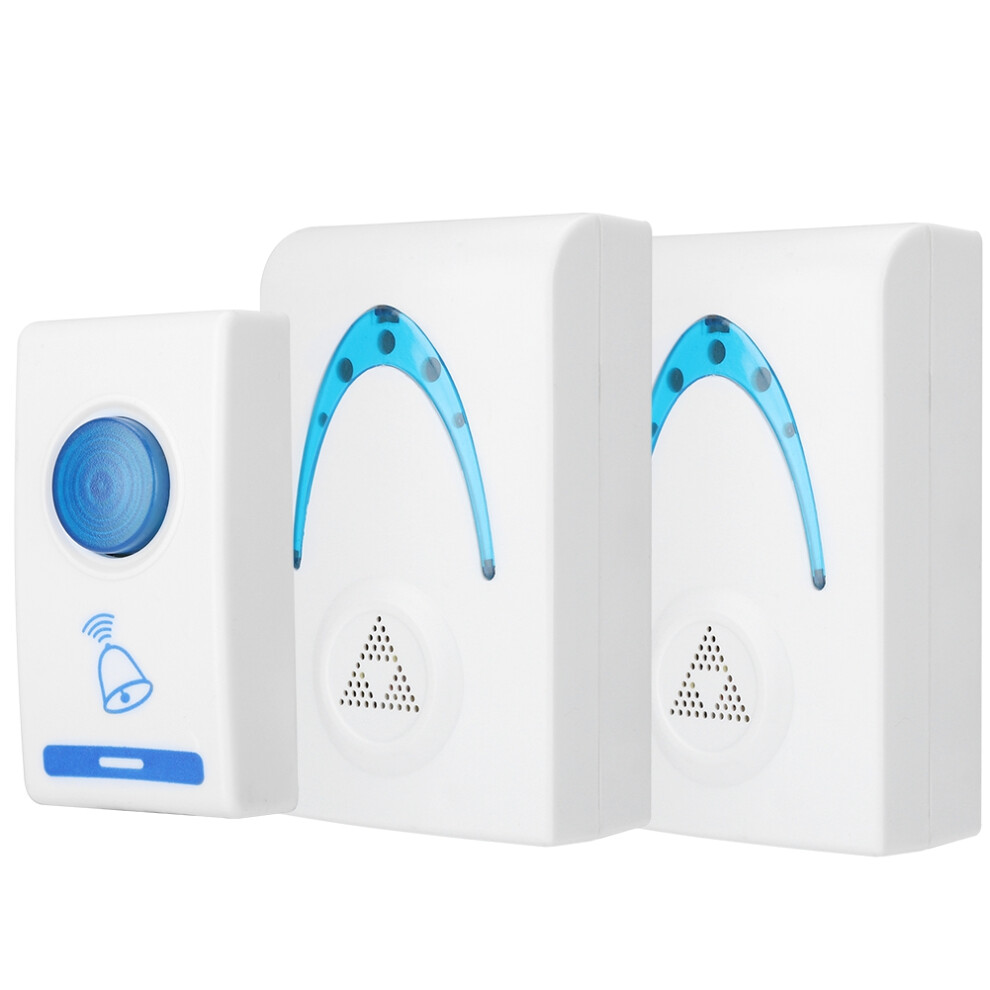 Wireless Doorbell Kit 32 Melodies, 2 Receivers, Remote Button 5011393115399