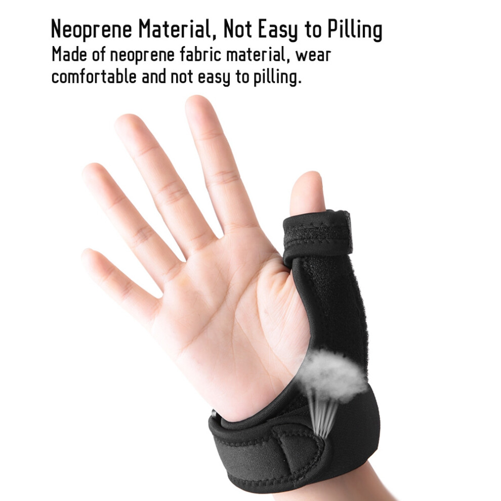 Black Adjustable Wrist Thumb Splint For Tendonitis, Fractures, Pain Relief