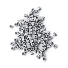 Durable SS304 M2 Stainless Steel Hex Lock Nuts with Nylon Insert Pack of 100