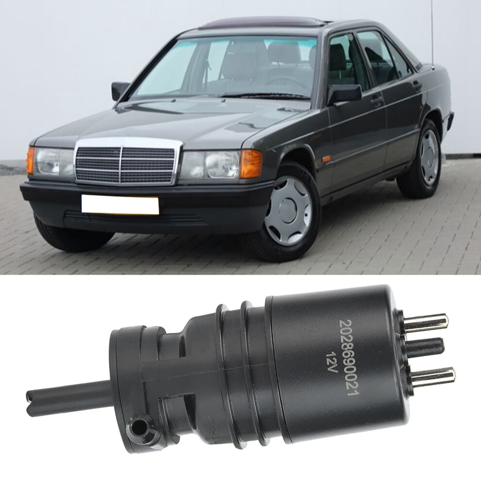 Windshield Washer Pump Compatible With Mercedes W201 W123 W124 W126 W129 6941393116432