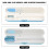 UV Toothbrush Sterilizer Box Portable, Blue, 21*5.2*2.4cm 9