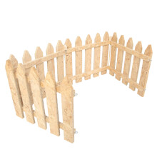 4Pcs Wooden Pet Fence Indoor Outdoor DIY Rabbit Chicken Enclosure