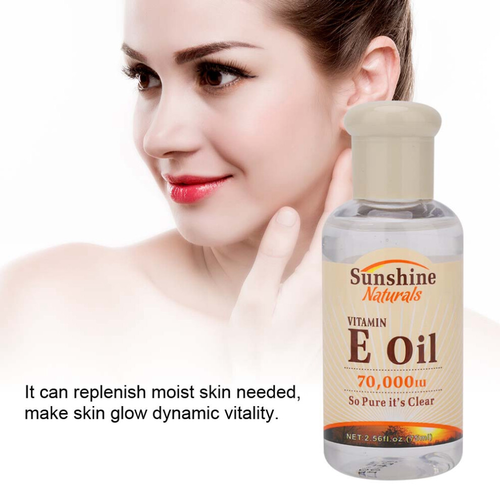 Black Vitamin E Essence Oil 75Ml Night Whitening & Nourishing Bottle