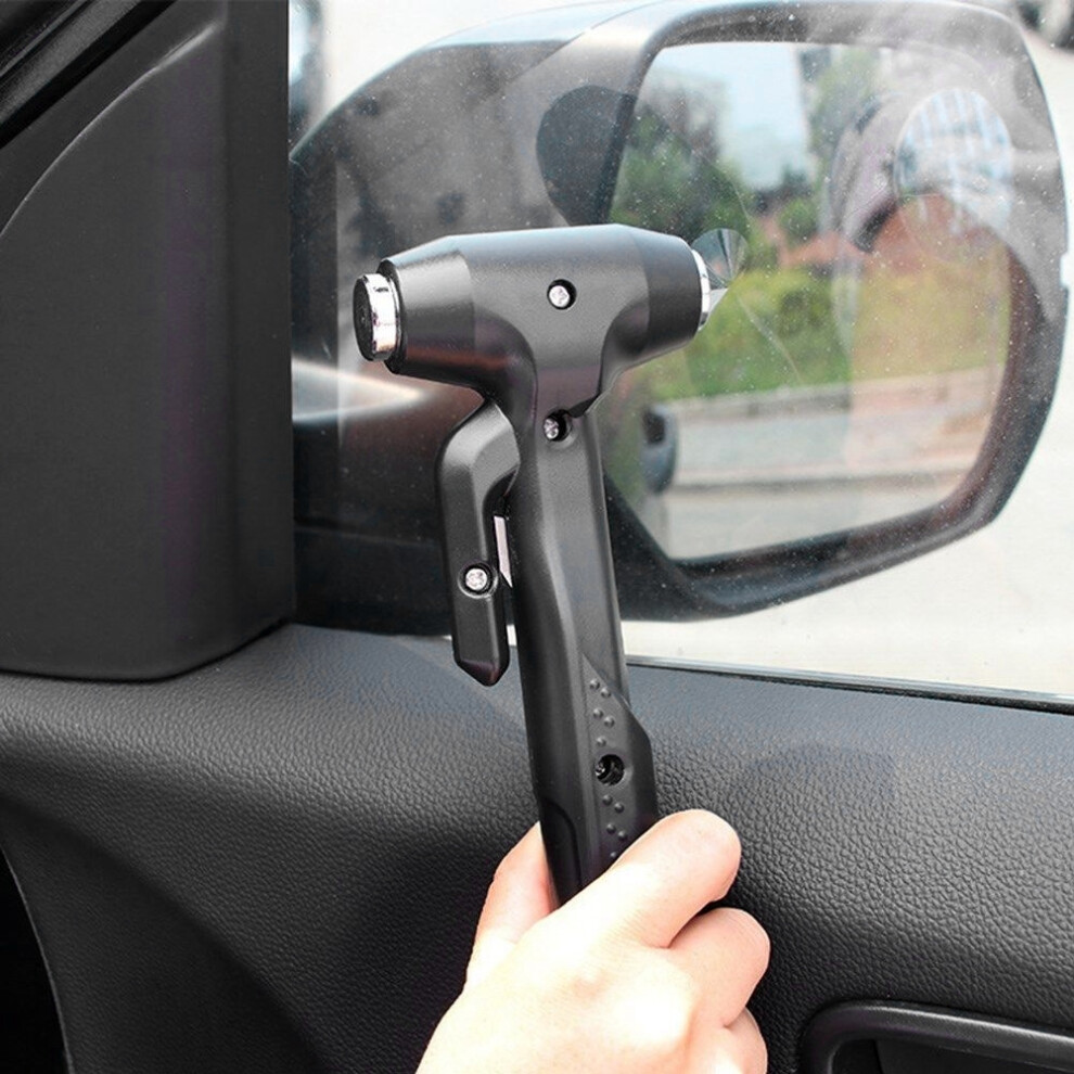 Long Handle Car Emergency Safety Hammer With Breaker & Seatbelt Cutter 9341393117762