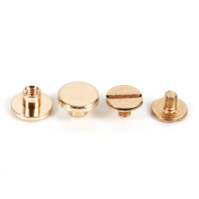 Solid Brass Screwback Studs 10 Pack