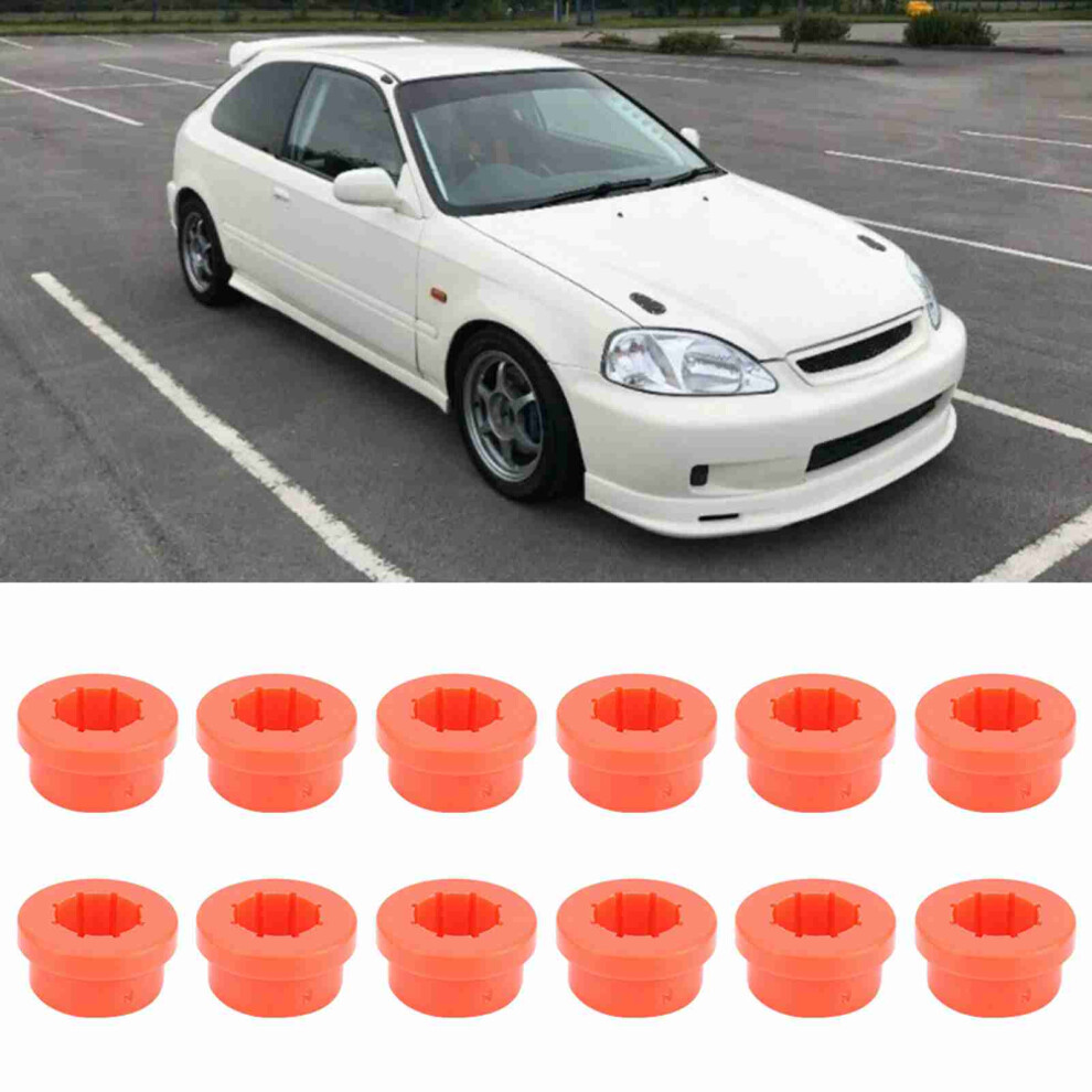 12Pcs Polyurethane Control Arm Bushings For Civic & Integra 88-15 Red 5031393118381