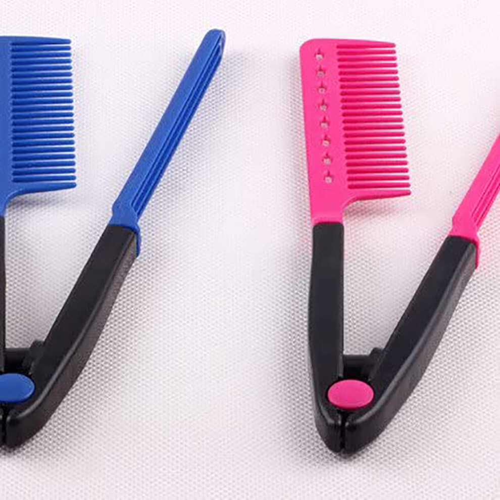 Hair Straightening Comb V Shape ABS