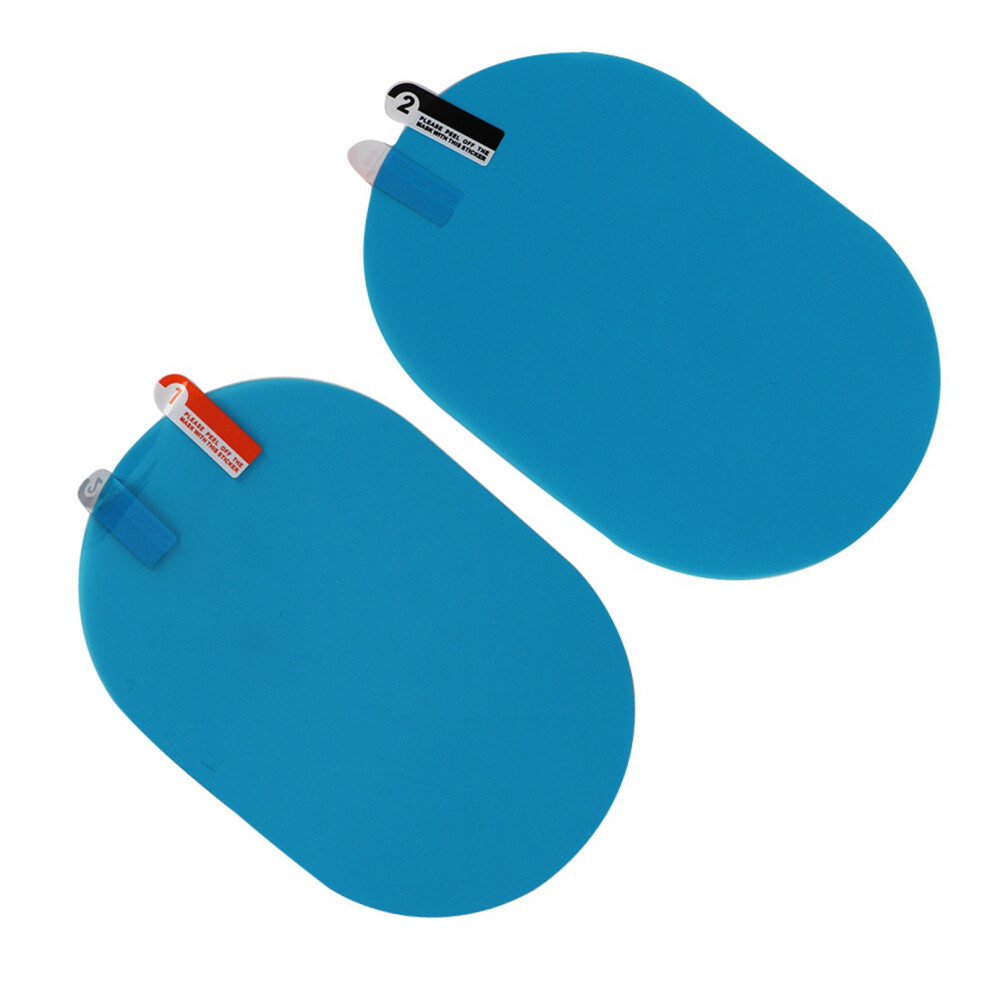 100X150mm Rainproof Rearview Mirror Protective Film Anti-Fog Shield Blue 4921393118843