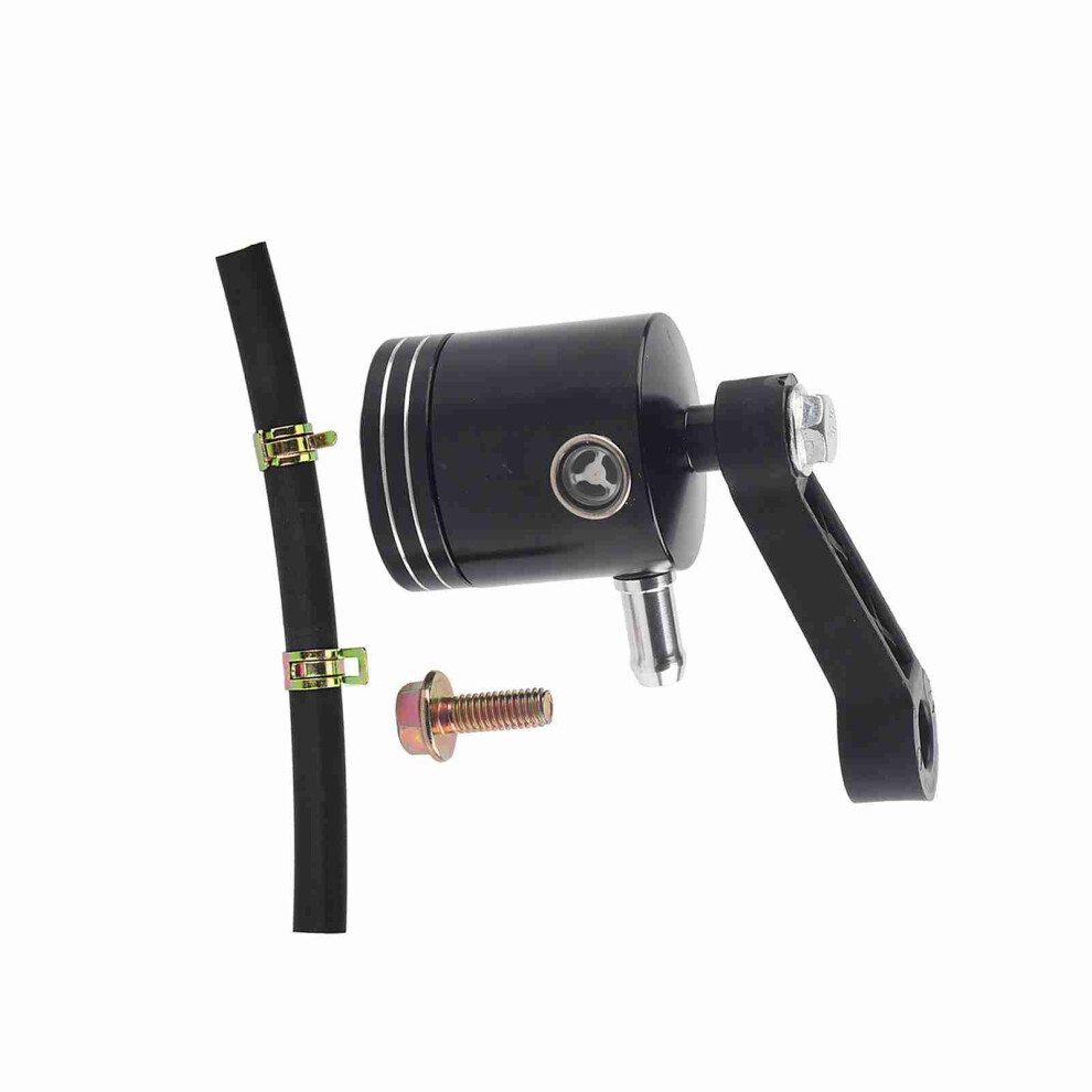 Motorcycle Brake Clutch Master Cylinder Reservoir Tank Aluminum Fits Multiple Models Black 7611393120041
