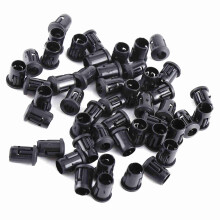 LED Light Diode Holder 50Pcs Nylon Black Bezel Mount Clips 5mm Lamp Socket