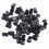 LED Light Diode Holder 50Pcs Nylon Black Bezel Mount Clips 5mm Lamp Socket 1