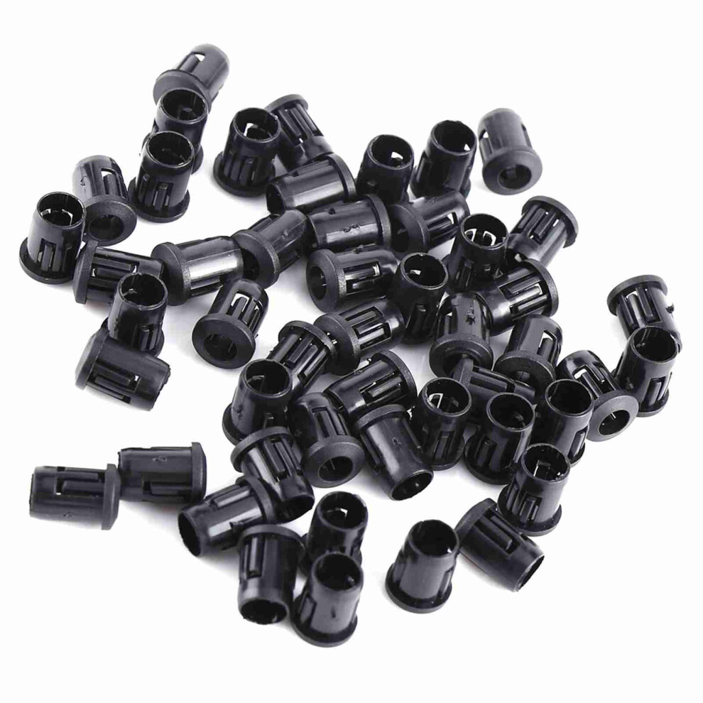 Led Light Diode Holder 50Pcs Nylon Black Bezel Mount Clips 5Mm Lamp Socket 4961393121450