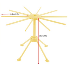 Kitchen Dryer Rack for Noodle Spaghetti Pasta Foldable Stand in Yellow