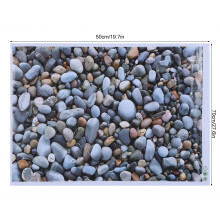 3D Cobblestone Wall Sticker for Bathroom & Floor Anti-Skid Decor 50x70cm