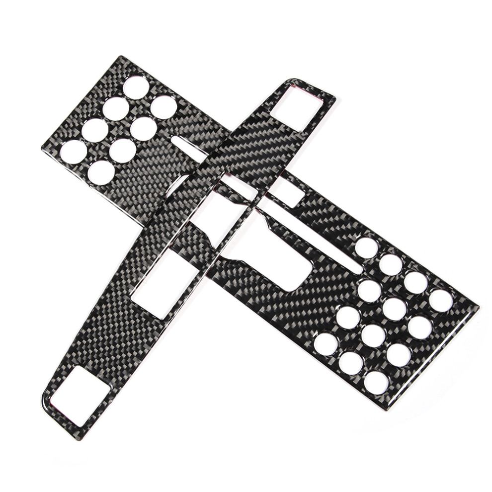 Carbon Fiber Center Console Panel Trim For W204 C-Class 2005-2012 Black 7611393123585