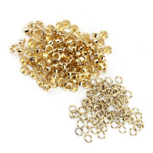 Leather Sewing Brass Grommets with Washers Gold Finish 12mm Pack of 50