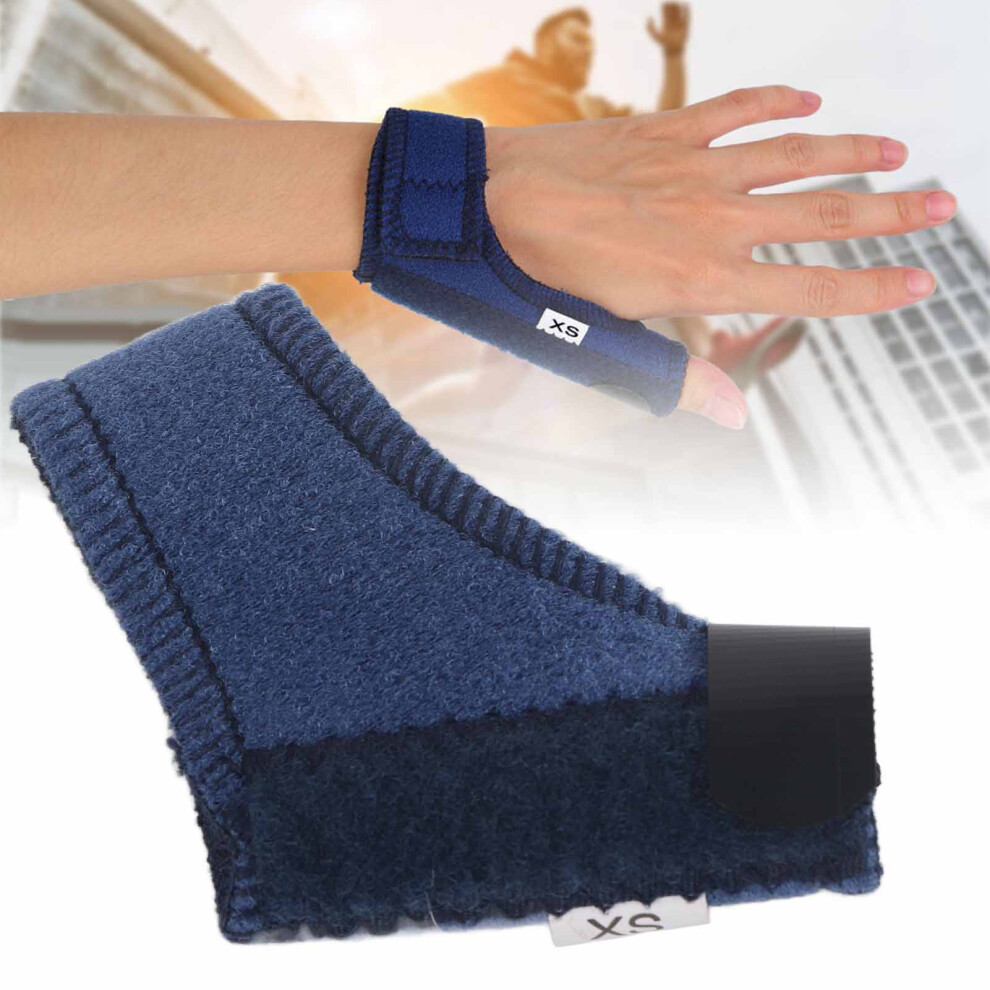 Blue Lightweight Breathable Xs Thumb Splint Brace Support For Children In