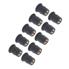 Set of 10 M5 Rubber Well Nuts 5mm for Motorcycle Windshield and Bolt Fixings