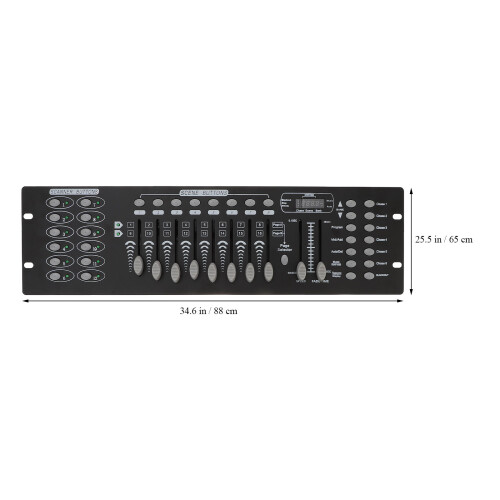 Dmx512 Lichtoperator Controller Schwarz 192 Kanäle 6 Chases 1