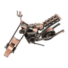 Bronze-Eisen-Motorradmodell 15x6x9cm mit drehbarem Rad