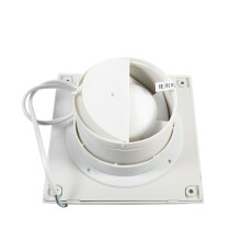 220V 6" Bathroom Kitchen Wall Exhaust Fan 80m3/h Decibel 36dB