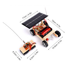 Kids DIY Solar RC Car Kit – Educational Wooden Remote Control Toy