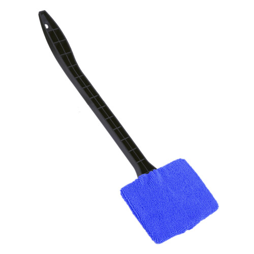Long Handle Microfiber Car Window Brush for Windshield Cleaning Dark Blue 2