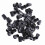 LED Light Diode Holder 50Pcs Nylon Black Bezel Mount Clips 5mm Lamp Socket 2