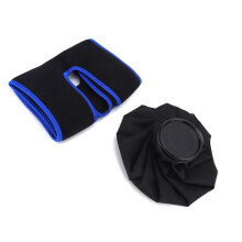 Multi-Use Ice Hot  Physio Kit | Knee Ankle Elbow Support |9-Inch Black Ice Bag.