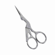 Crane Shape Cross Stitch Scissors Embroidery Tool Silver Steel 1Pc