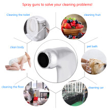 Bathroom Handhold Bidet Spray Cloth Diaper Cleaner G1/2" Silver