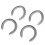 4 Piece Aluminium Alloy Horseshoe Set 5
