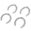 4 Piece Aluminium Alloy Horseshoe Set 2