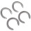 4 Piece Aluminium Alloy Horseshoe Set 10