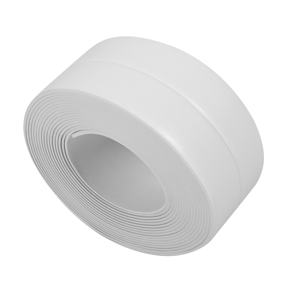 Sink & Basin Edge Seal Strip 38Mm X 3.2M White Self Adhesive Bathroom Trim 9381393127903