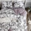 3Pcs Polyester Marbled Bedding Set EU Double Size White Soft & Durable 1